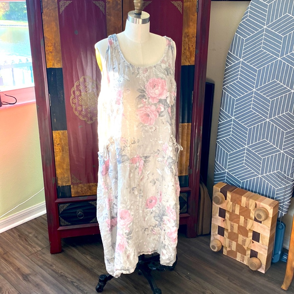 BEAUTIFUL LINEN SHIFT DRESS